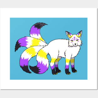 Nonbinary Kitsune Posters and Art